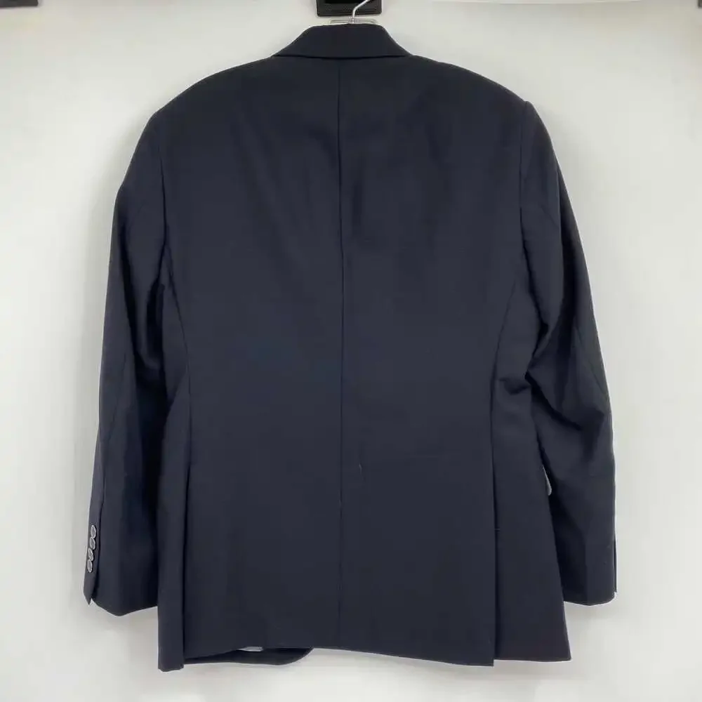Pronto Uomo Black Wool-Synthetic Blazer | Regular 36 Short